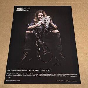 Jared James Nichols - SEYMOUR DUNCAN PICKUPS - 2017 Print Advertisement